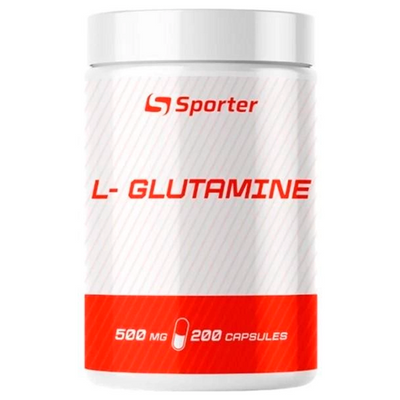 Глютамін Sporter L-glutamine, 200 капс. 124280 фото
