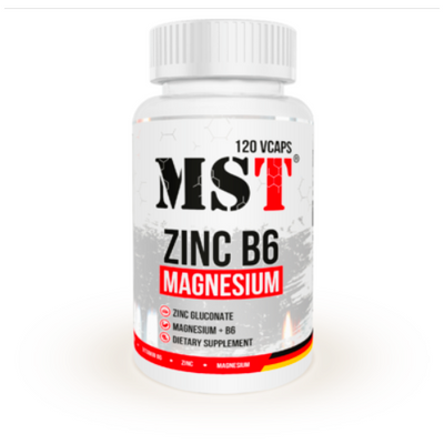 Добавка MST Zinc + Magnesium + B6, 120 капс. 124152 фото