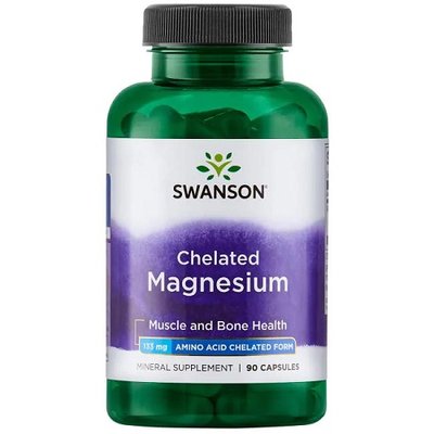 Swanson Chelated Magnesium 133mg, 90 капс. 122677 фото