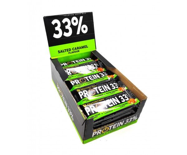 Протеїнові батончики GO ON Protein Bar 33%, 50 г. х 25 шт (блок) (Солона карамель) 05707 фото