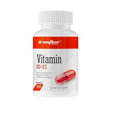 Вітамін Д IronFlex Vitamin D3 + K2, 90 таб. 121931 фото