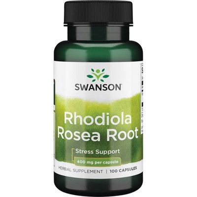 Добавка Swanson Rhodiola Rosea Rood 400mg, 100 капс. 122862 фото