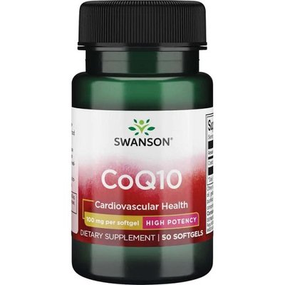 Коензим Swanson CoQ10 High Potency 100 mg, 50 софтгель. 122678 фото