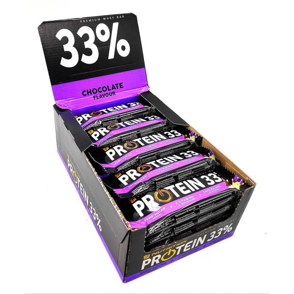 Протеїнові батончики GO ON Protein Bar 33%, 50 г. х 25 шт (блок) (Шоколад) 05708 фото