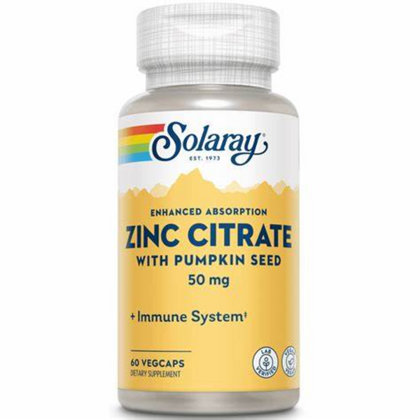 Цинк Solaray Zinc Citrate 50mg - 60 капс. 1224294 фото Цинк Solaray Zinc Citrate 50mg - 60 капс. 1224294 фото