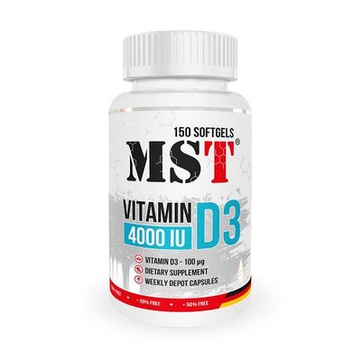 MST Vitamin D3 4000UI, 120 капс. 123557 фото