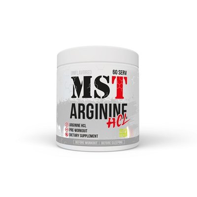 Аргінін MST Arginine HCL, 300 г. 123005 фото