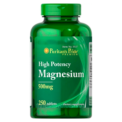 Магній Puritans Pride Magnesium 250 mg, 200 таб. 123943 фото
