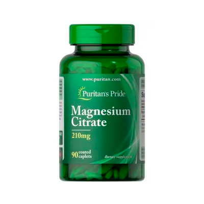 Магній Puritan's Pride Magnesium Citrate 400 mg, 90 каплет 124516 фото