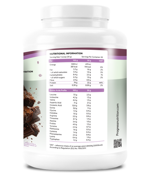 Сироватковий протеїн Progress Nutrition Whey Protein 2000 г. (Шоколадний брауні) 12429722 фото