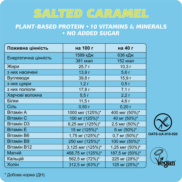 Протеїновий батончик FIZI Crispy Salted Caramel 40 г. 1224200 фото