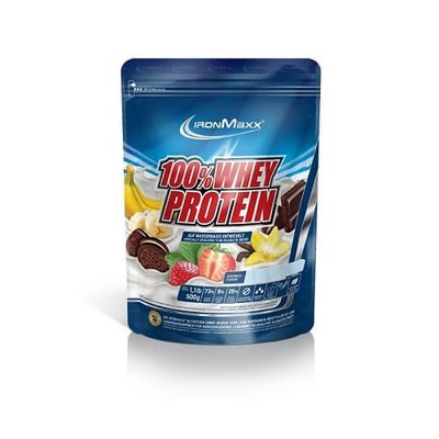 Протеїн сироватковий IronMaxx 100% Whey Protein, 500 г. (Ваніль-кава) 01032 фото