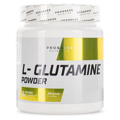 Глютамин Progress Nutrition L-Glutamine powder, 300 г. 122473 фото