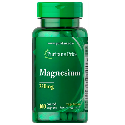 Puritans Pride Magnesium 250 mg, 100 таб. 123942 фото