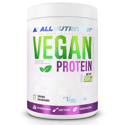 Протеїн рослинний All Nutrition Vegan Protein, 500 г. (Полуниця) 04959 фото