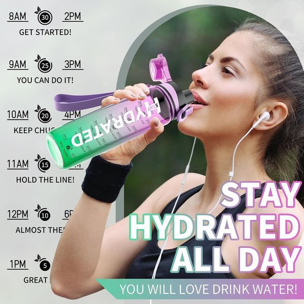 Hydrated пляшка для води Трітан 1000 мл. 12429372 фото