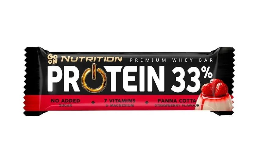 Протеїновий батончик GO ON Protein Bar 33%, 50 г. (Пана-кота) 05847 фото