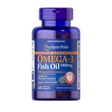 Омега Puritan's Pride Triple Strength Omega-3 Fish Oil 1400 mg, 60 капс. 124574 фото