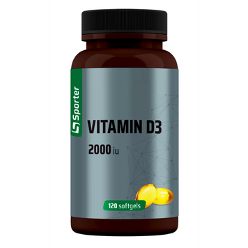 Вітамін Д Sporter Vitamin D3 2000 ME, 120 таб. 123186 фото