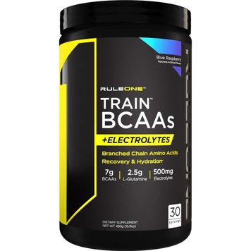 Амінокислоти Rule One (R1) Train BCAAs + Electrolytes, 450 г. 05434 фото