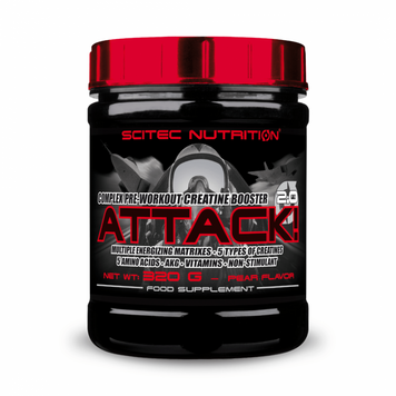 Предтреник Scitec Nutrition Attack 2.0, 320 г. 02879 фото