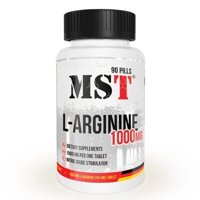 Аргинин MST L-Arginine 1000, 90 таб. 123146 фото