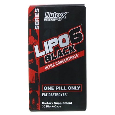 Жироспалювач Nutrex Lipo-6 Black Ultra concentrate, 30 капс. 122245 фото