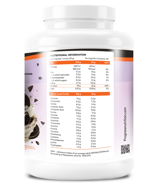 Сироватковий протеїн Progress Nutrition Whey Protein 2000 г. (Печиво) 12429722 фото