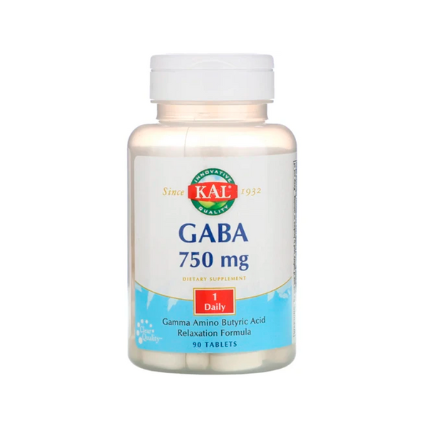 ГАМК добавка KAL GABA, 750 mg, 90 табл. 1224026 фото