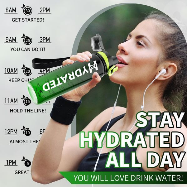 Hydrated бутылка для воды Тритан 1000 мл. 12429372 фото