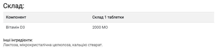 Вітамін Д Sporter Vitamin D3 2000 ME, 120 таб. 123186 фото