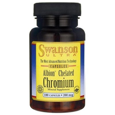 Swanson Chelated Chromium 200mcg, 180 капс. 122910 фото