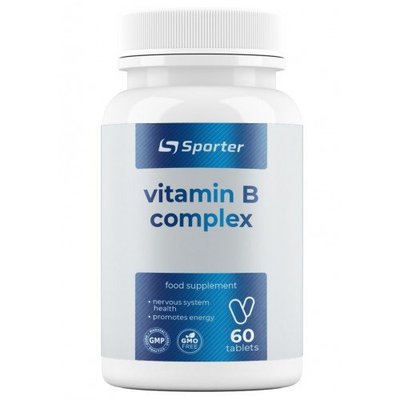 Вітамін В Sporter Vitamin B Complex, 60 таб. 123291 фото