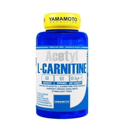 Жироспалювач Yamamoto Nutrition Acetyl L-Carnitine 1000mg, 60 капс. 122277 фото