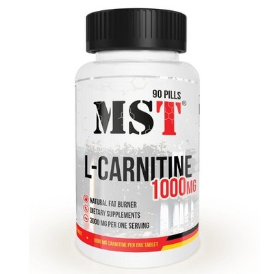 Карнітин MST L-Carnitine 1000, 90 капс. 123102 фото
