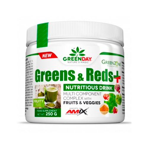 Мультивітаміни Amix GreenDay Greens & Reds, 250 г. 124266 фото