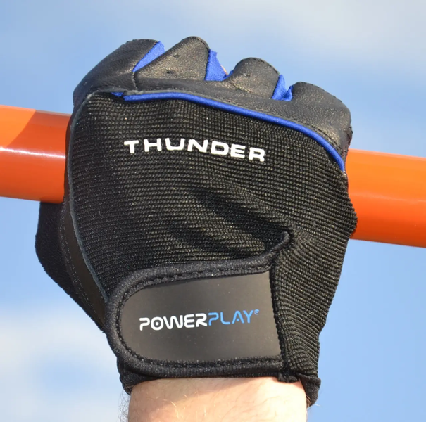 PowerPlay Перчатки для фітнесу Thunder PP-9058 - синие 123604 фото
