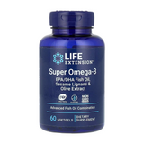 Омега Life Extension Super Omega-3 EPA/DHA Fish Oil, Sesame Lignans & Olive Extract, 60 капс. 1224029 фото