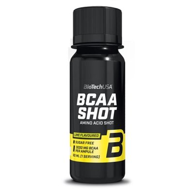 Пробник BiotechUSA BCAA Shot - zero carb, 60 мл. (Лайм) 02526 фото