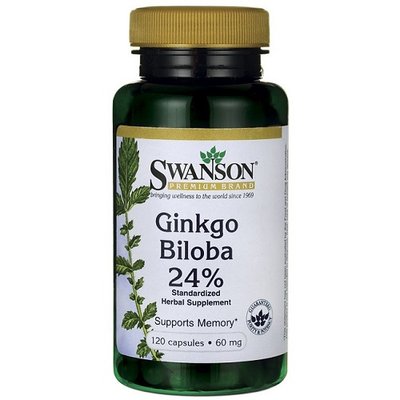 Гінкго білоба Swanson Ginkgo Biloba Extract 60mg, 120 капс. 122683 фото
