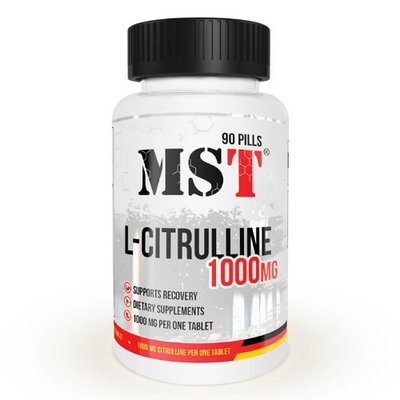 Цитруллин MST L-Citrulline 1000, 90 капс. 123203 фото