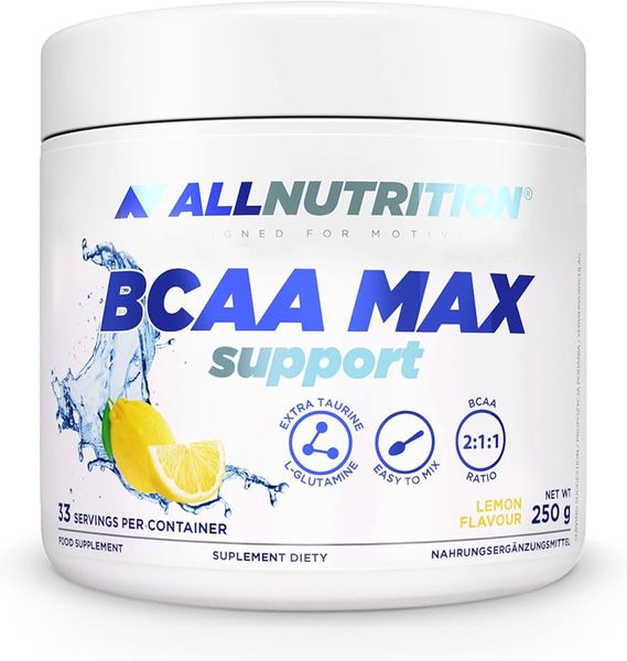 Амінокислоти All Nutrition BCAA Max Support, 250 г. 04241 фото