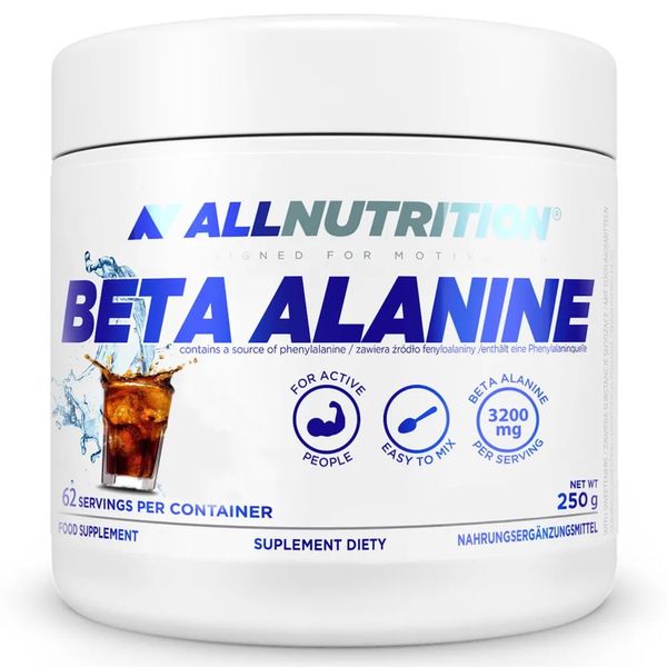 Бета-аланін All Nutrition Beta-Alanine, 250 г. 05228 фото