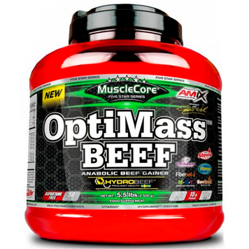 Гейнер Amix MuscleCore OptiMass Beef Gainer, 2500 г. 05417 фото