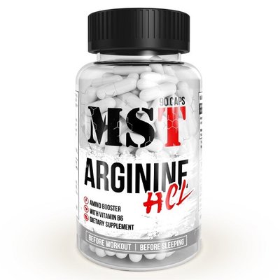 Аргинин MST Arginine HCL, 90 капс. 122833 фото