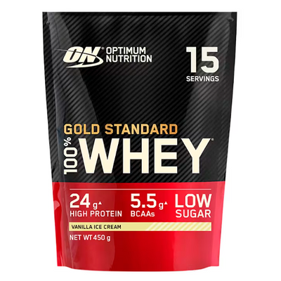 Протеїн сироватковий Optimum Nutrition (EU) 100% Whey Gold Standard, 450 г. (Ваніль) 04886 фото