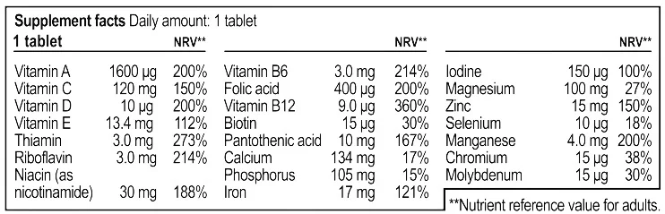 Мультивітаміни Progress Nutrition Only 1, 90 таб. 122550 фото