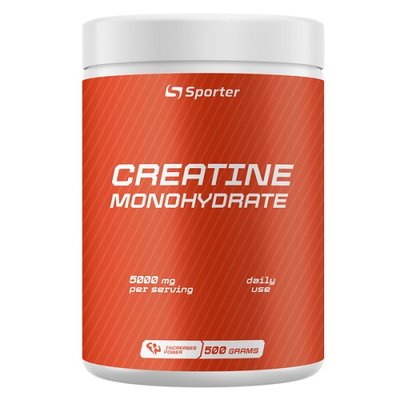 Креатин Sporter Creatine monohydrate, 500 г. 123870 фото