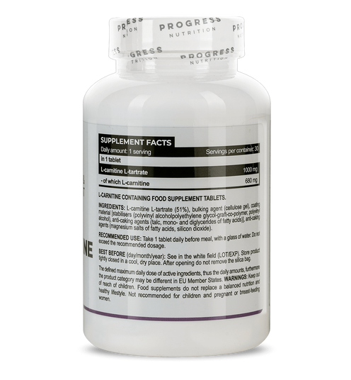 Progress Nutrition L-carnitine 1000 mg, 60 .    - MUSCLE.UA