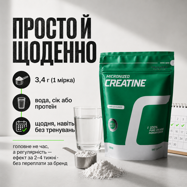 Креатин Progress Nutrition Creatine Monohydrate, 300 г. 122480 фото